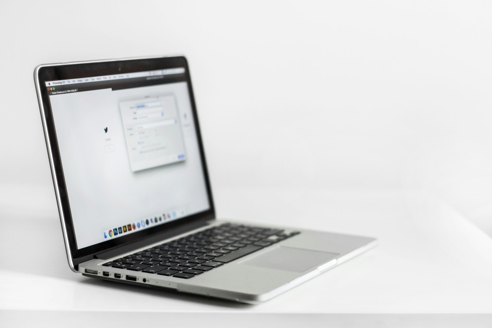 Laptop on a clean desk ready for setting up email automation